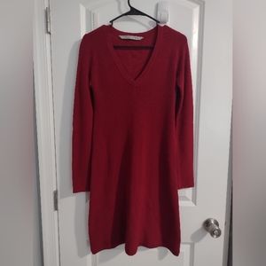 Athleta, Size Small Women's sweater dress, Red
